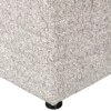 Allure hocker geweven stof naturel melange