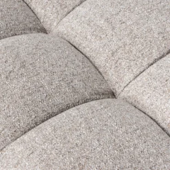 Allure hocker geweven stof naturel melange