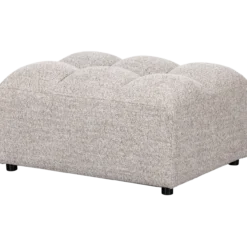 Allure hocker geweven stof naturel melange