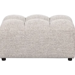 Allure hocker geweven stof naturel melange