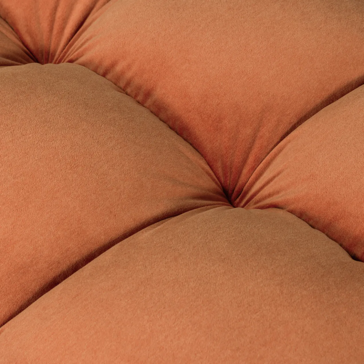 Allure hocker velvet terra