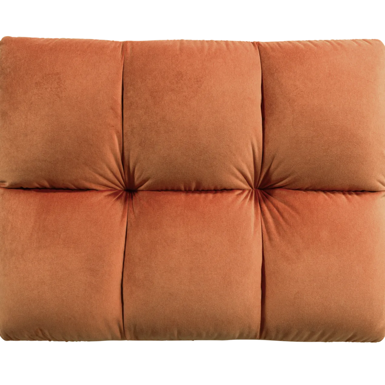Allure hocker velvet terra