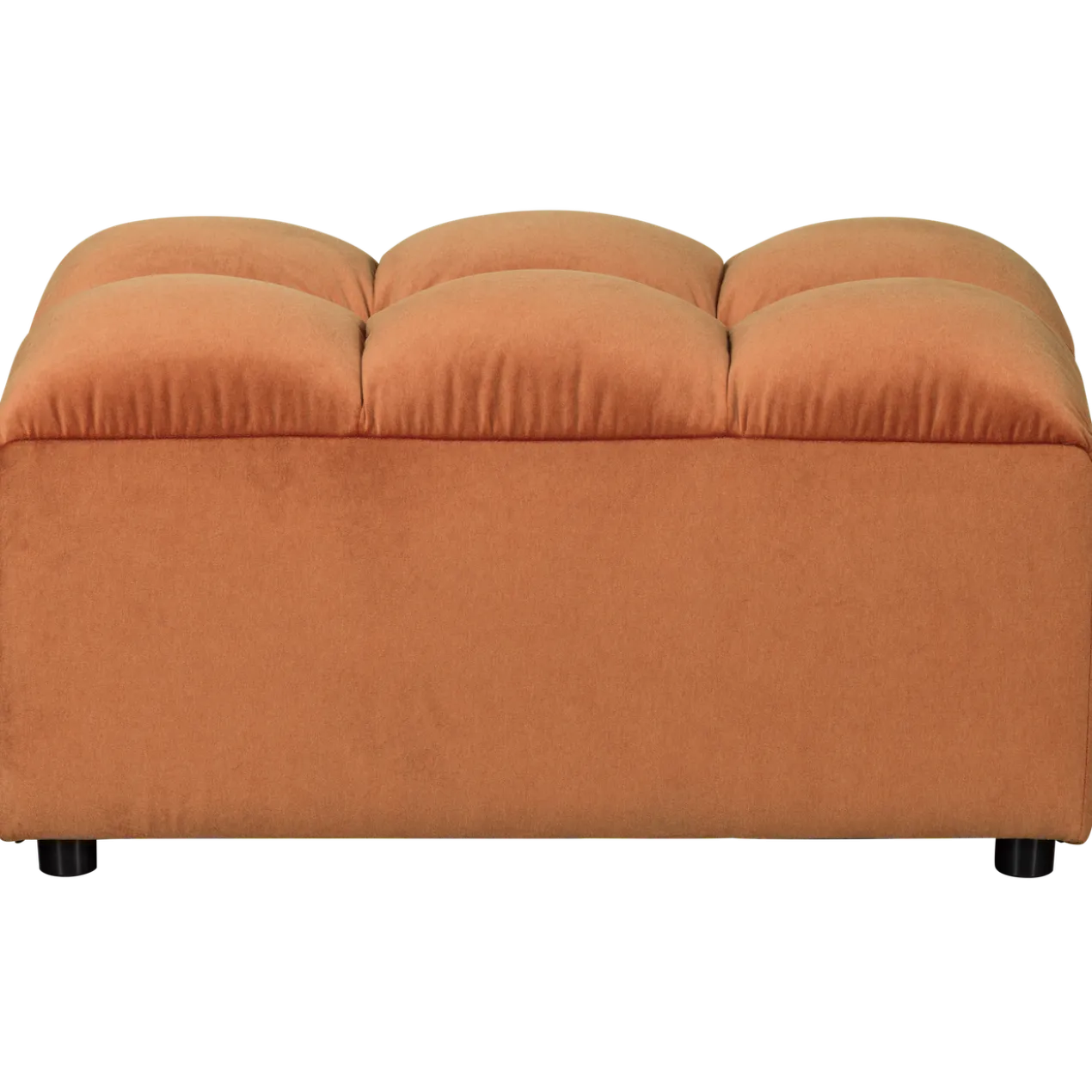 Allure hocker velvet terra