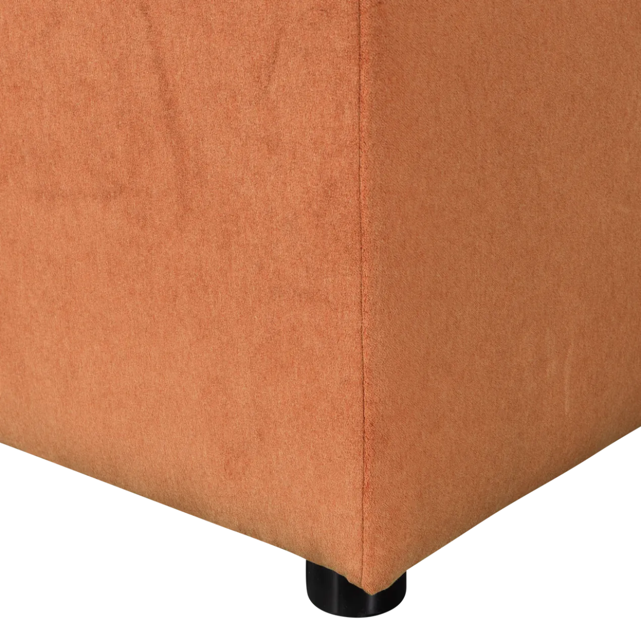 Allure hocker velvet terra