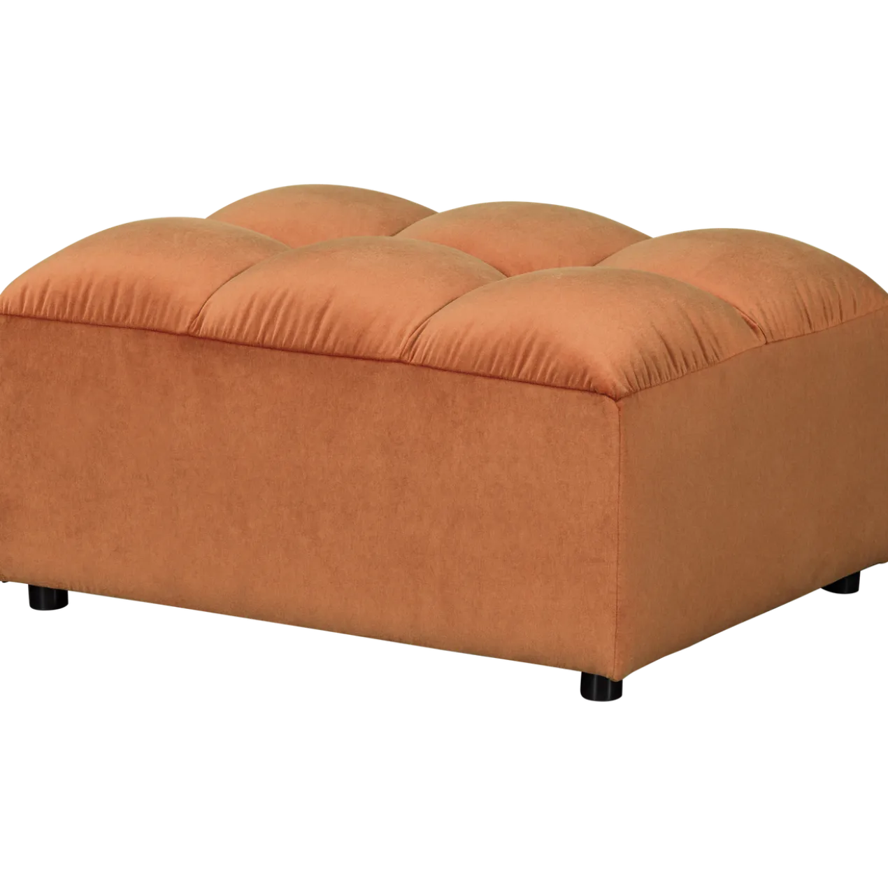 Allure hocker velvet terra