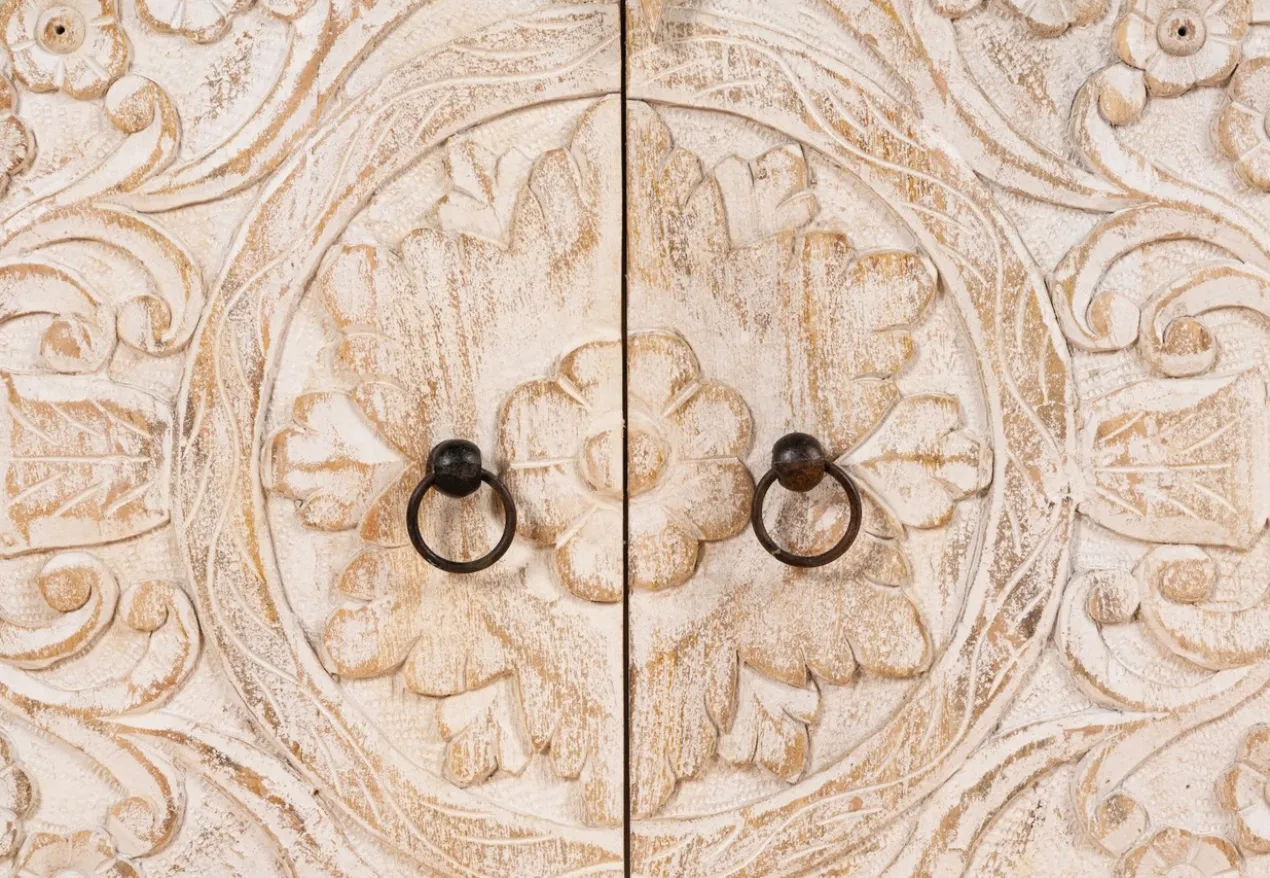Ambalika - Handgesneden Mangohouten Dressoir