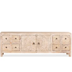 Ambalika - Handgesneden Mangohouten Dressoir