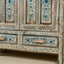 Anay - Handgeschilderde vintage stijlkast 152 cm