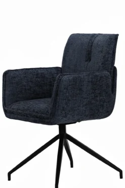 Andre draaistoel stof blauw
