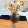 Annelot glazen vaas - Rookglas Zwart