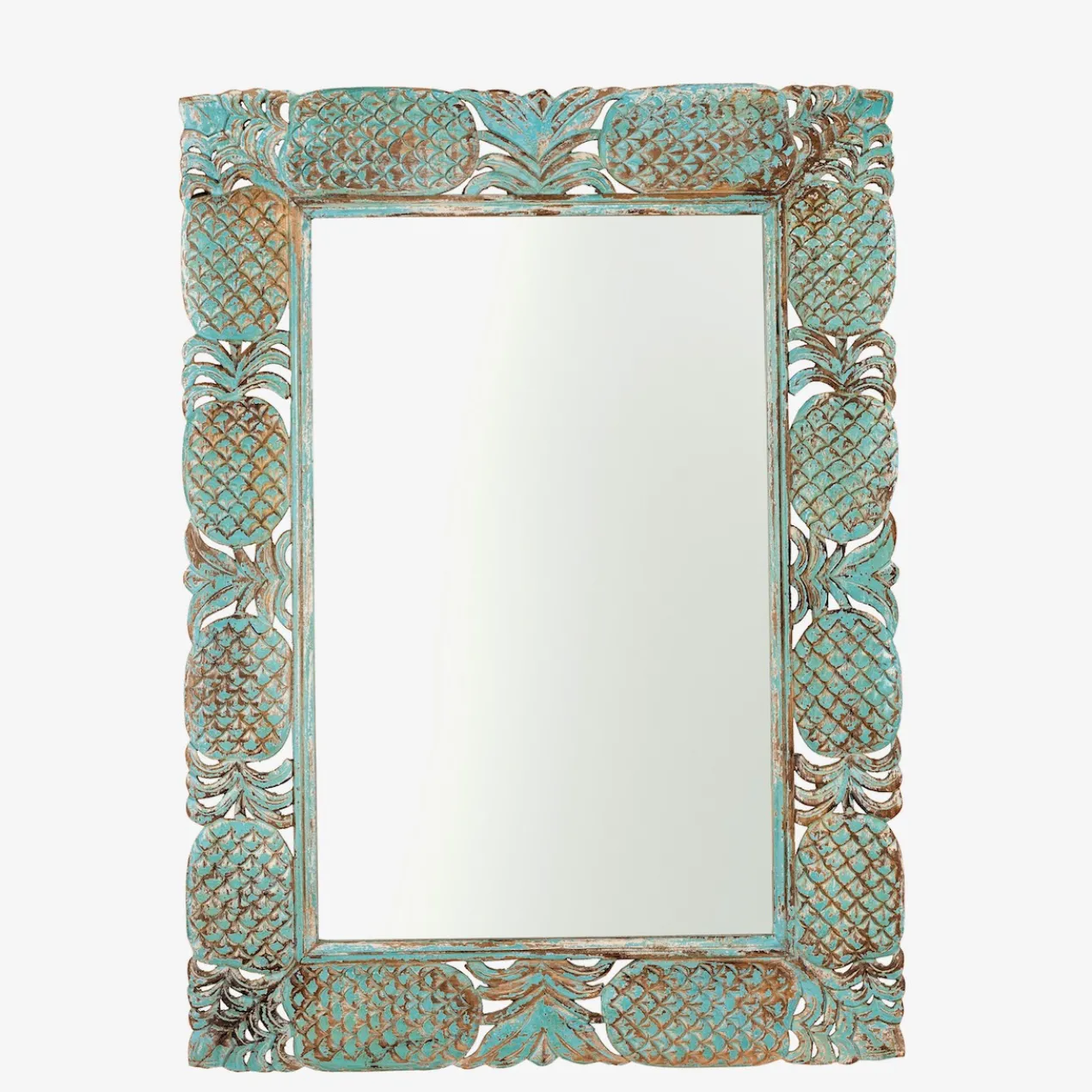 Apasmara - Handgesneden Spiegel Mangohout