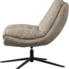 Arve draaifauteuil bedrukte stof naturel melange
