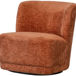 Atty draaifauteuil velvet oranje