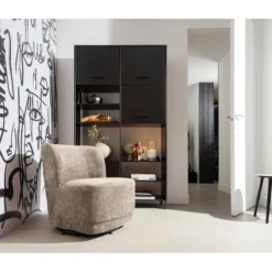 Atty draaifauteuil velvet zand
