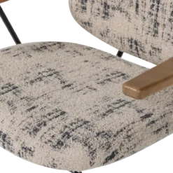 Aure fauteuil chenille beige/zwart