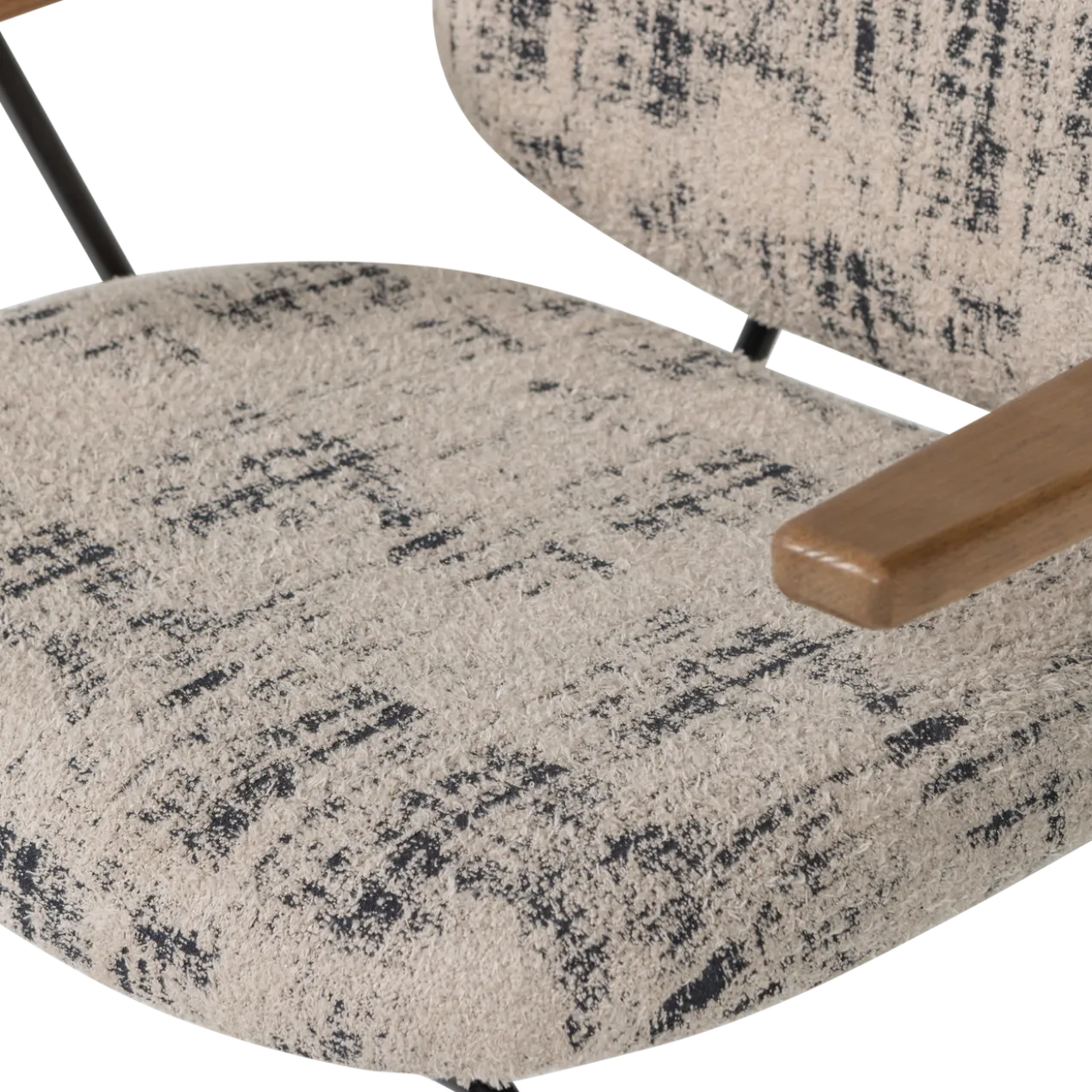 Aure fauteuil chenille beige/zwart