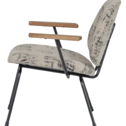 Aure fauteuil chenille beige/zwart