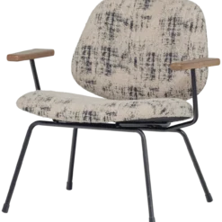 Aure fauteuil chenille beige/zwart