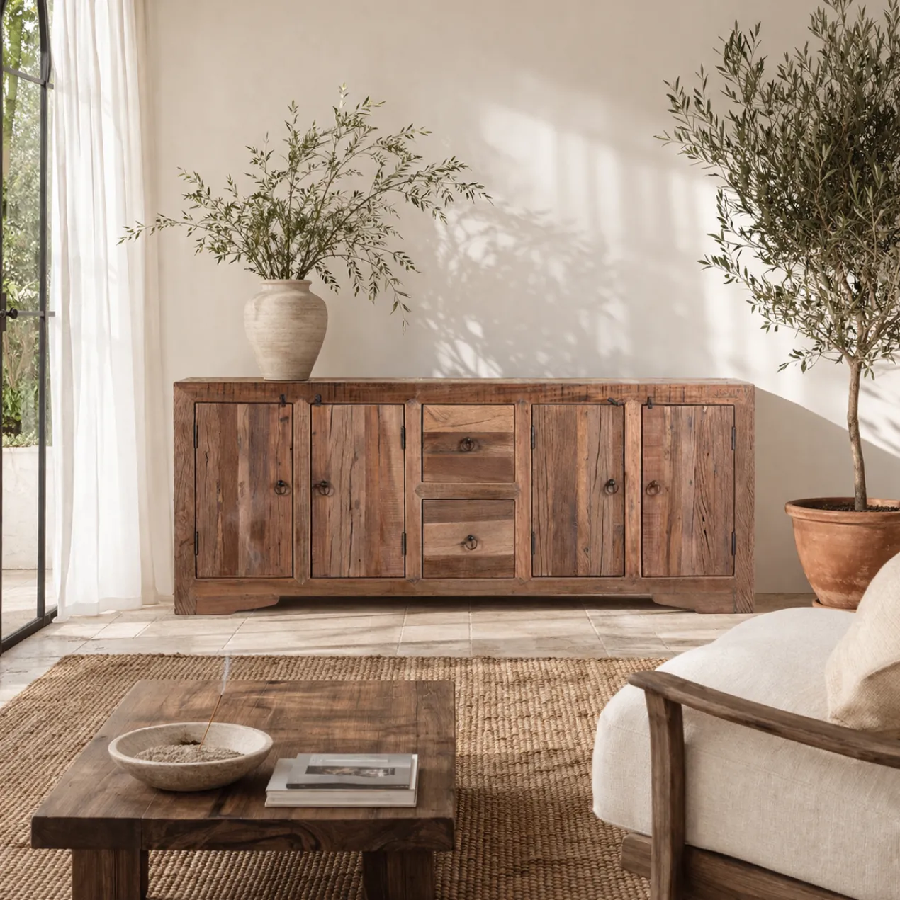 Avana - Rustiek Dressoir van Gerecycled Hout