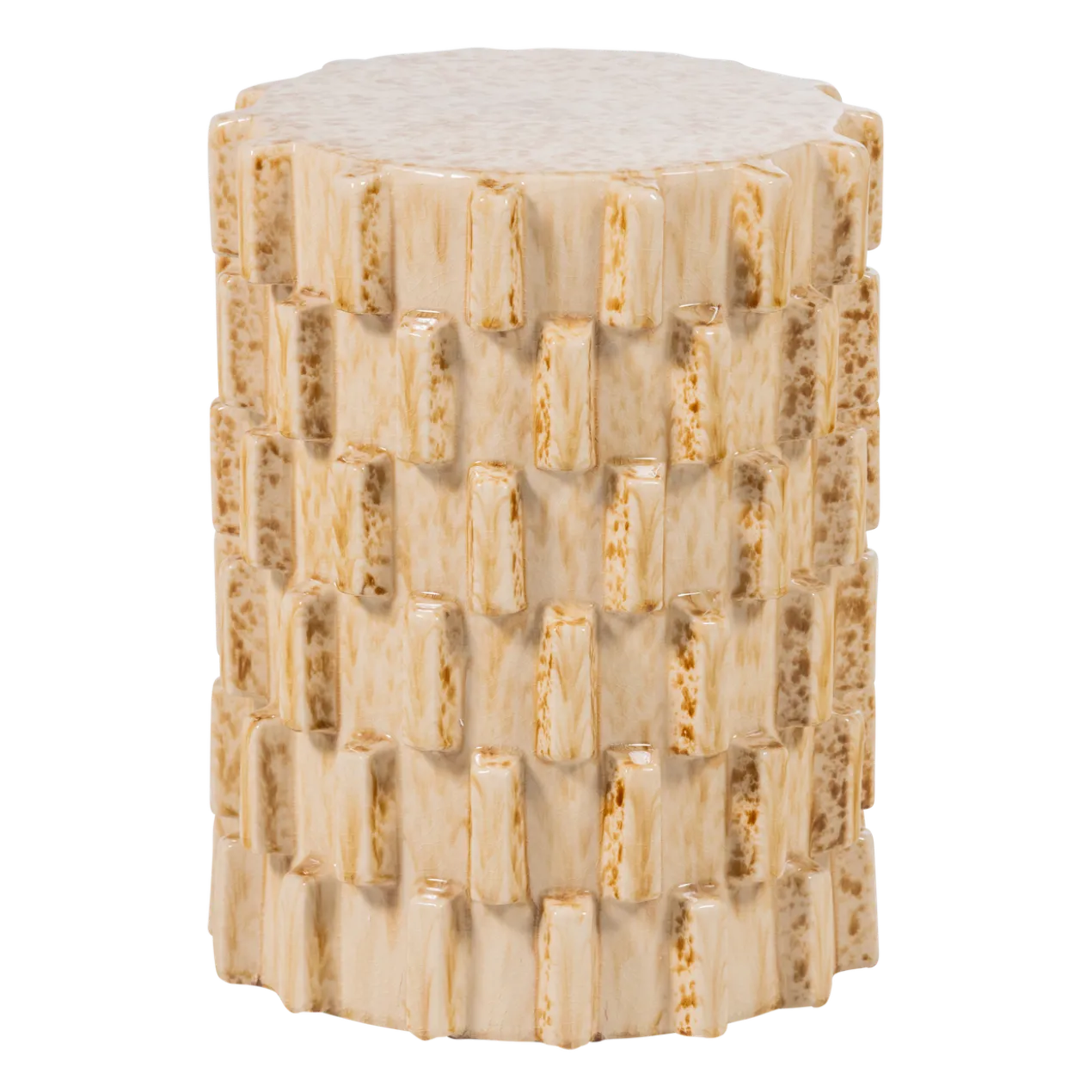 Axu decoratieve bijzettafel o35x45 cm keramiek zand