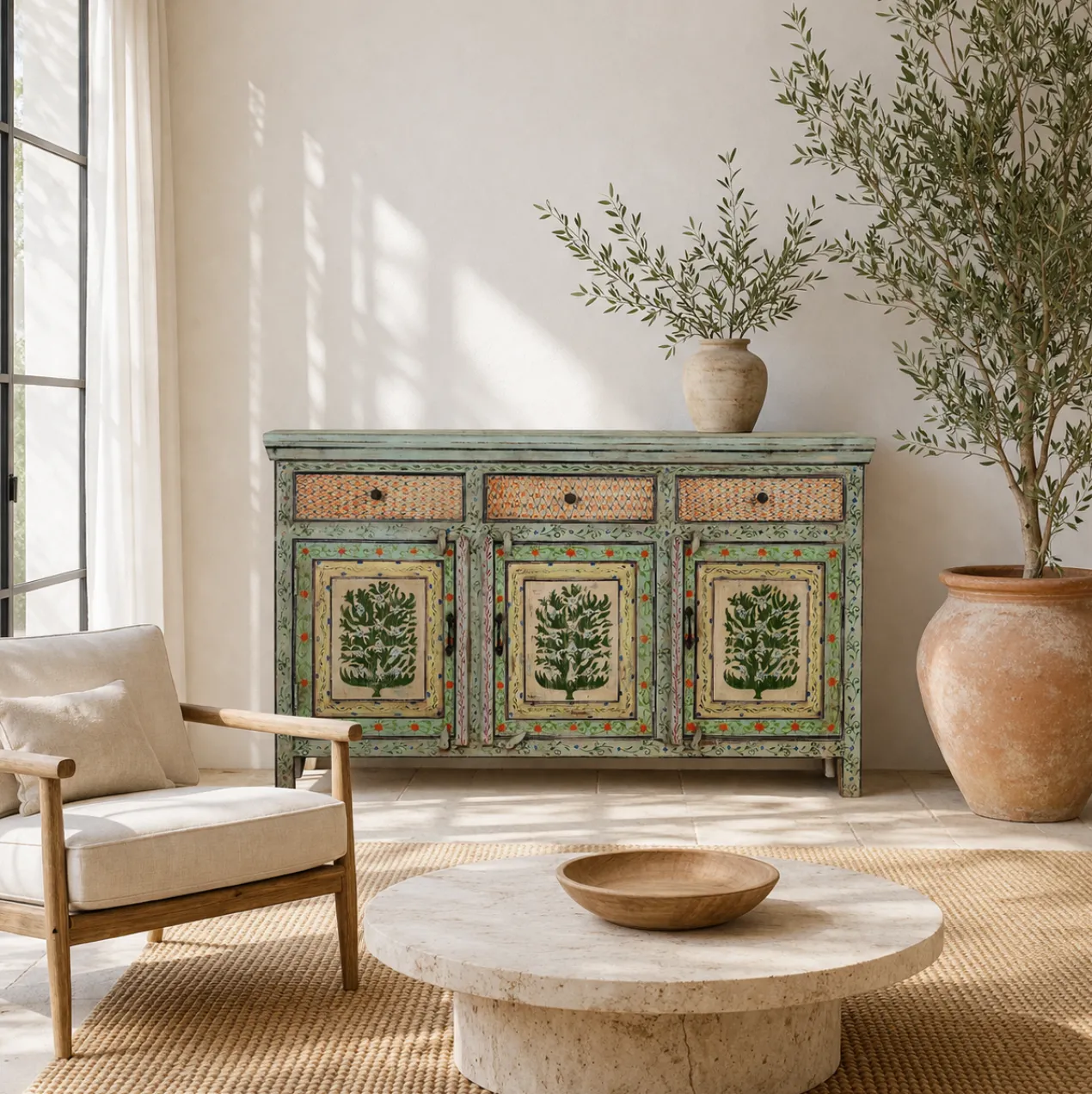 Ayman - Handbeschilderd Dressoir