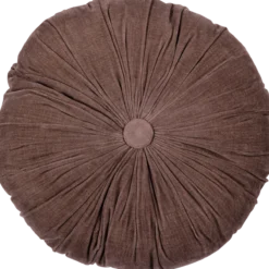 Aziz kussens velvet bruin/naturel - set van 3