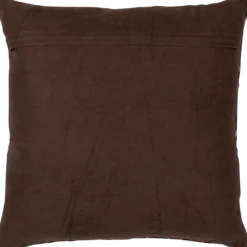 Aziz kussens velvet bruin/naturel - set van 3