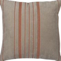 Aziz kussens velvet bruin/naturel - set van 3