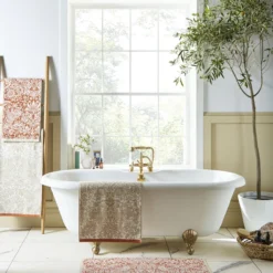 Badhanddoek Strawberry Thief Linen-rust 70x125 cm