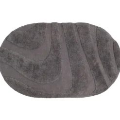 Badmat Beau – Grey Ovaal 60 x 100 cm