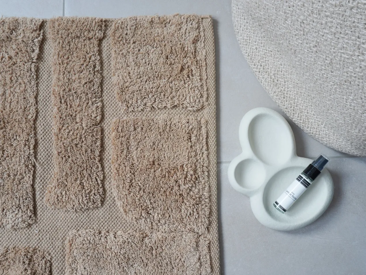 Badmat Bibi Taupe 60x100cm