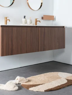 Badmat Bowie – Beige Ovaal 50 x 80 cm