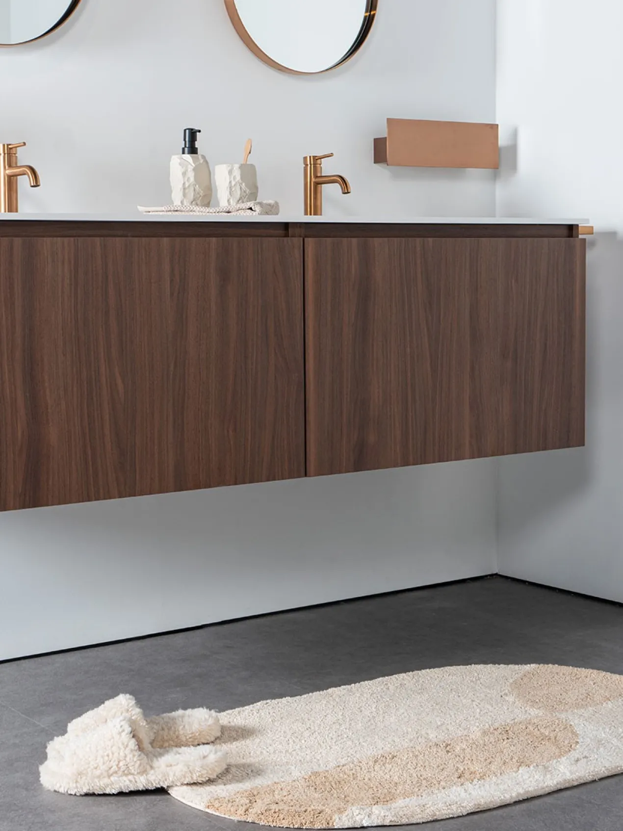 Badmat Bowie Creme Ovaal 50 x 80 cm