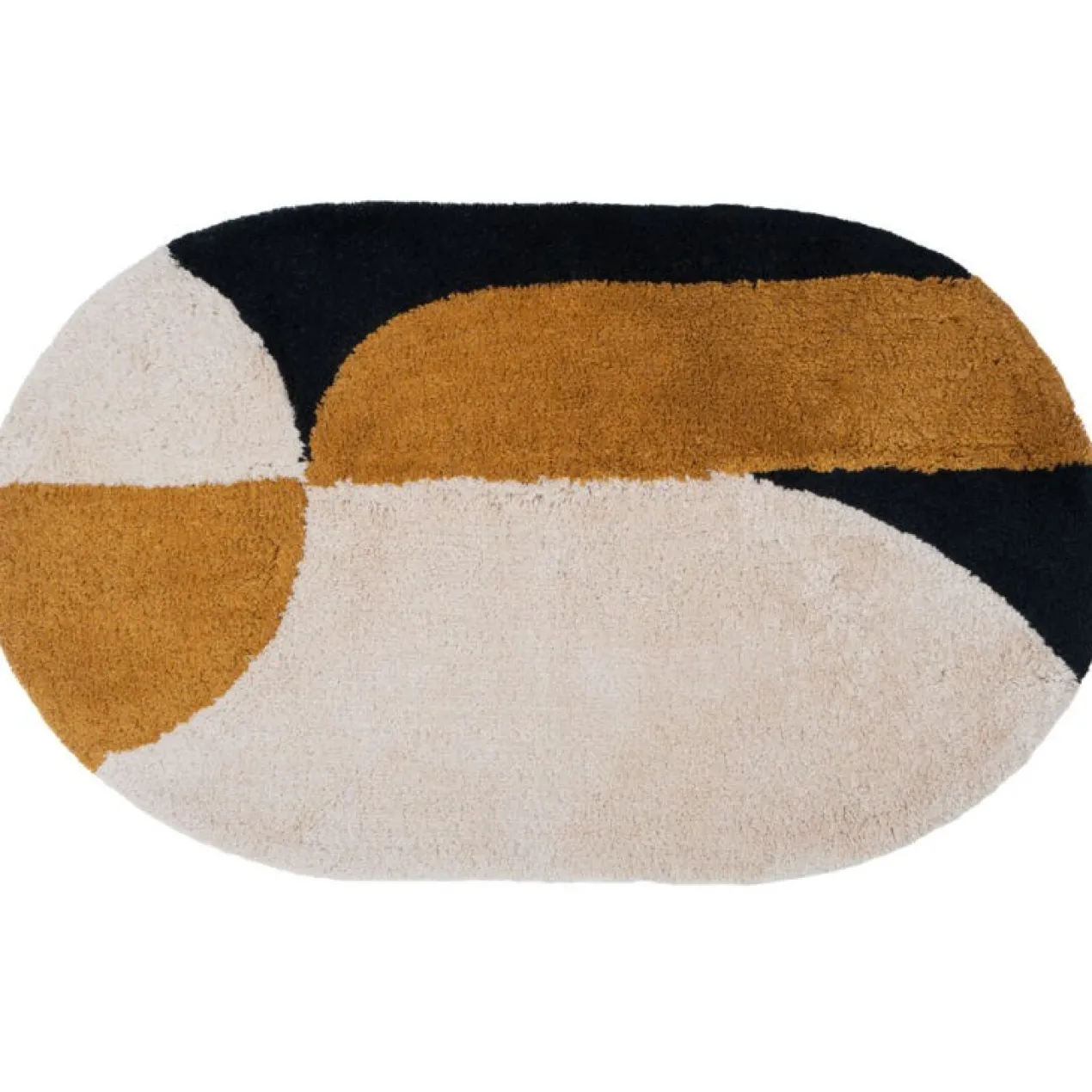 Badmat Bowie – Oker Ovaal 60 x 100 cm