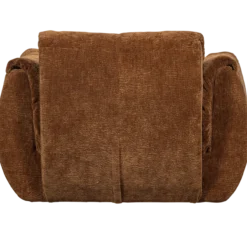 Baggy draaifauteuil 3d chenille middenbruin