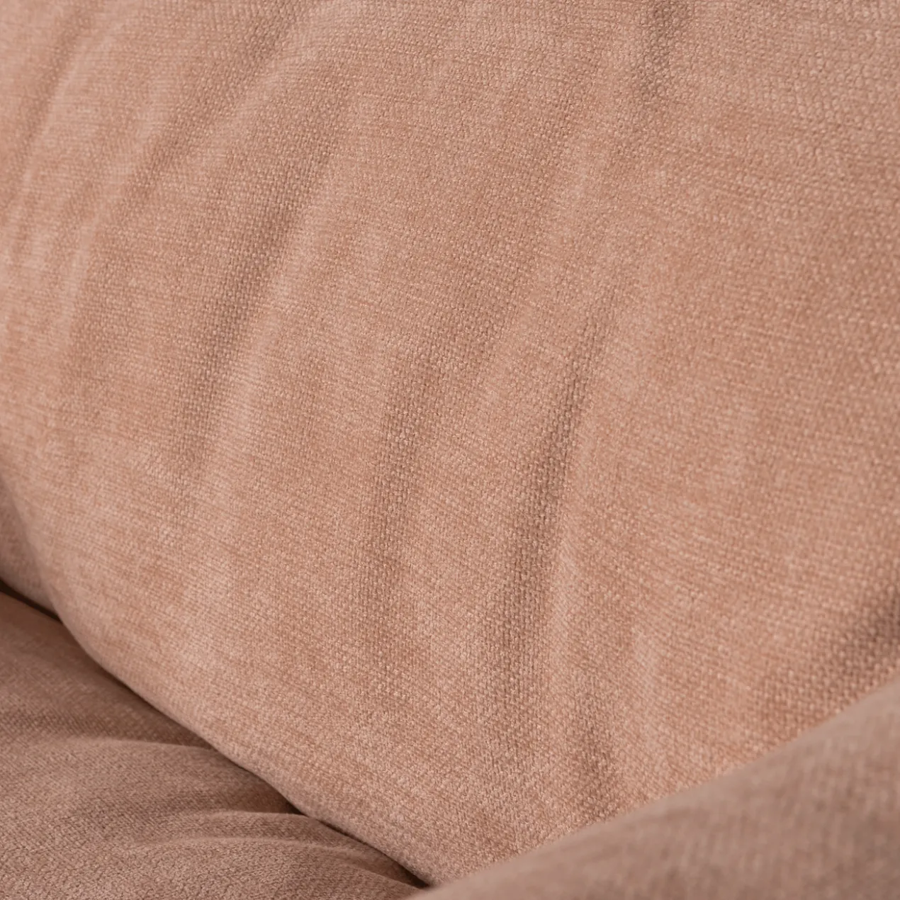 Baggy draaifauteuil geweven chenille oud roze