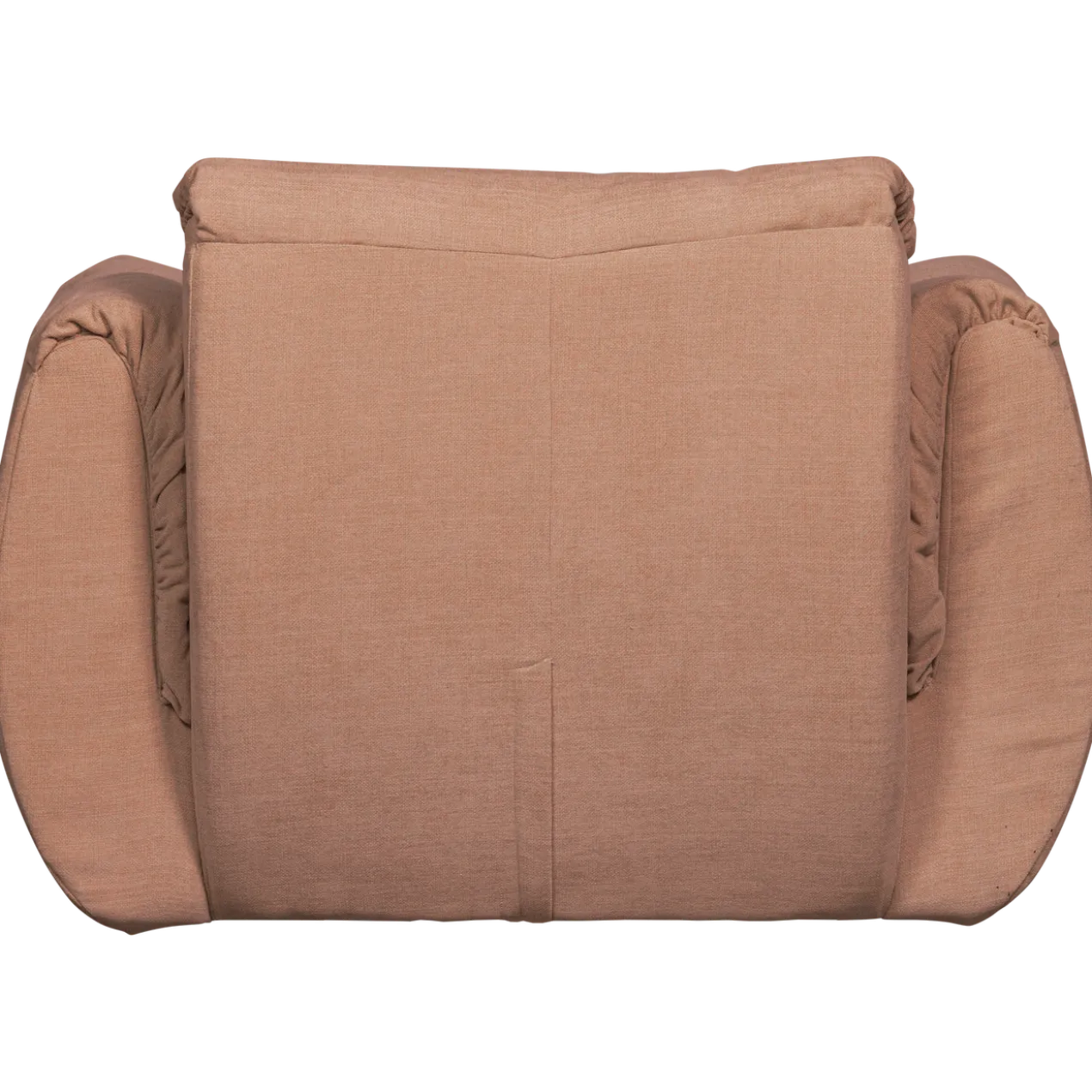Baggy draaifauteuil geweven chenille oud roze