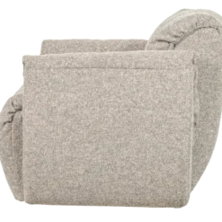 Baggy draaifauteuil geweven stof naturel melange