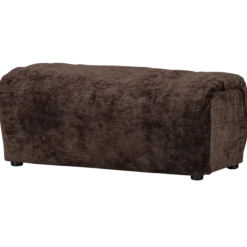 Baggy hocker 3d chenille donkerbruin