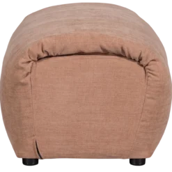 Baggy hocker geweven chenille oud roze