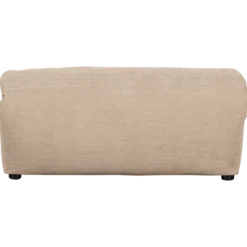 Baggy hocker geweven chenille zand