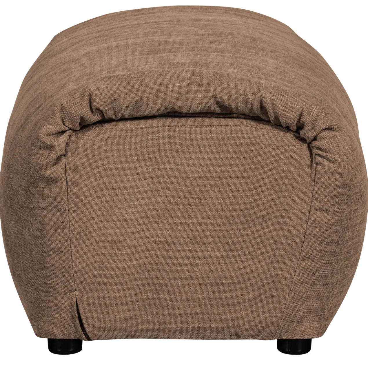 Baggy hocker geweven chenille bruin