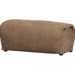 Baggy hocker geweven chenille bruin
