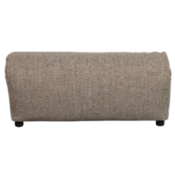 Baggy hocker geweven stof bruin melange