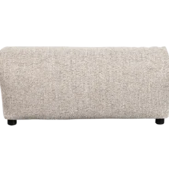 Baggy hocker geweven stof naturel melange