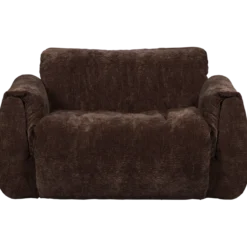 Baggy loveseat 3d chenille donkerbruin