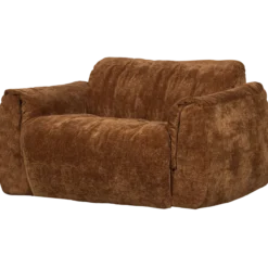 Baggy loveseat 3d chenille middenbruin