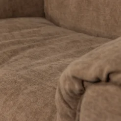 Baggy loveseat geweven chenille bruin