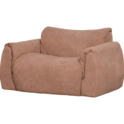 Baggy loveseat geweven chenille oud roze