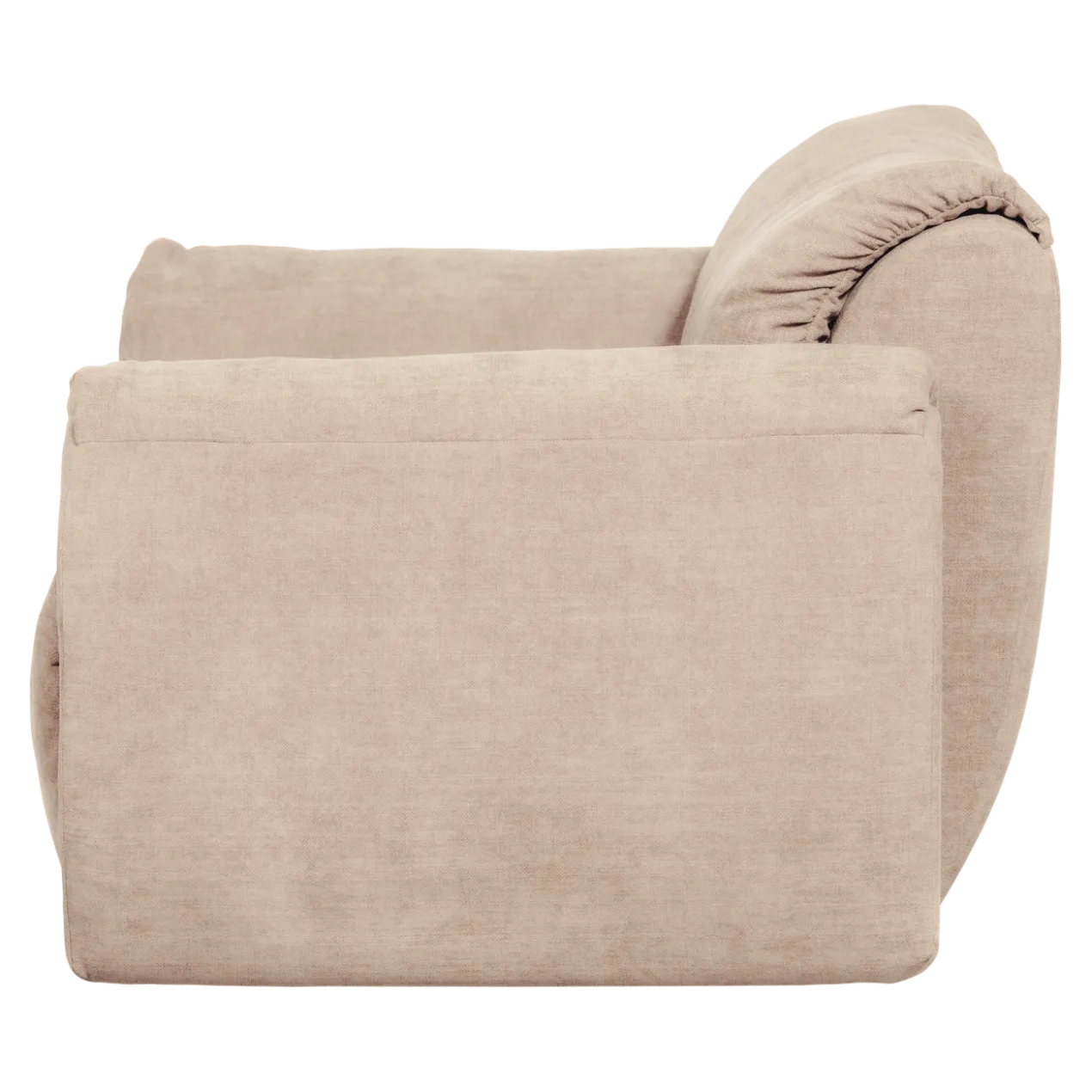 Baggy loveseat geweven chenille zand